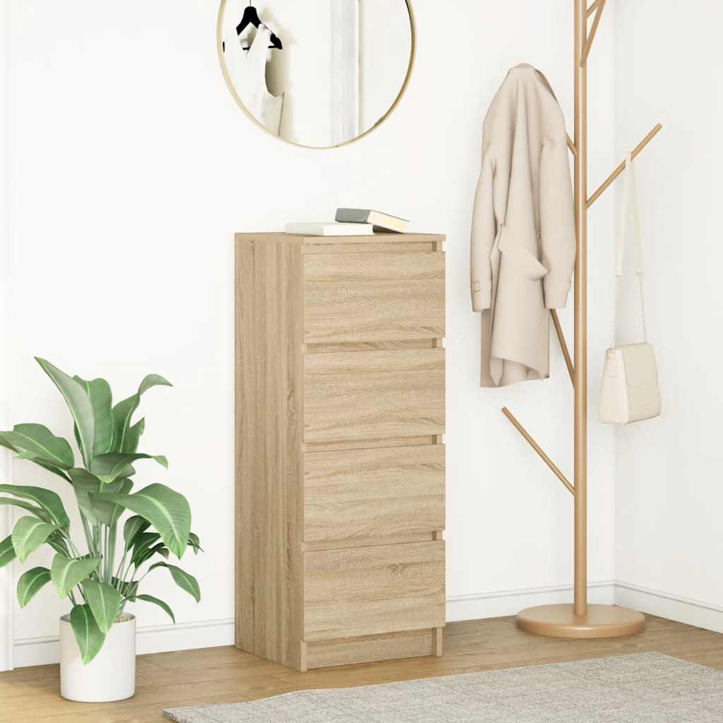 Buffet chêne sonoma 37,5x35x99 cm bois d'ingénierie - XIOS