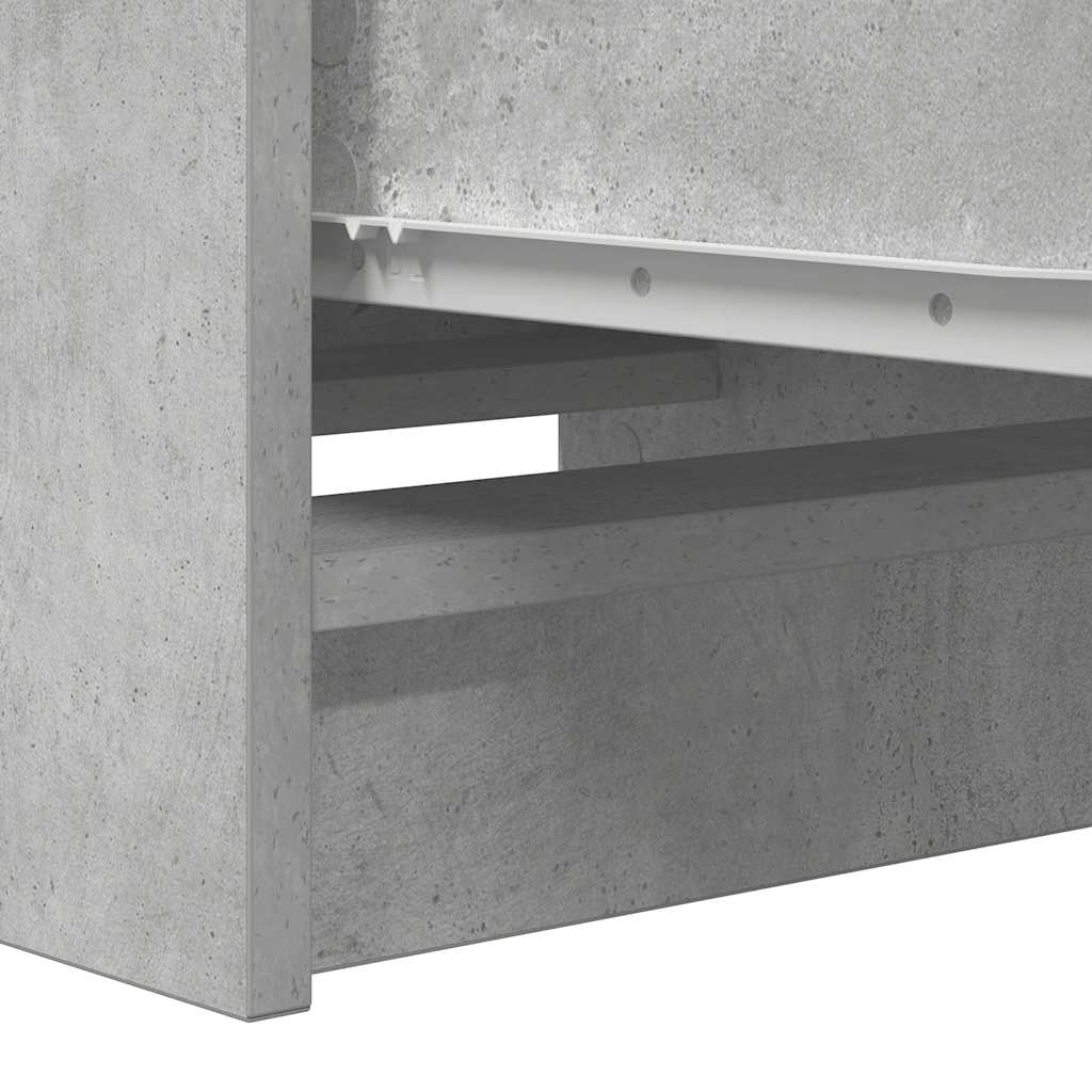 Buffet gris béton 37,5x35x99 cm bois d'ingénierie - XIOS