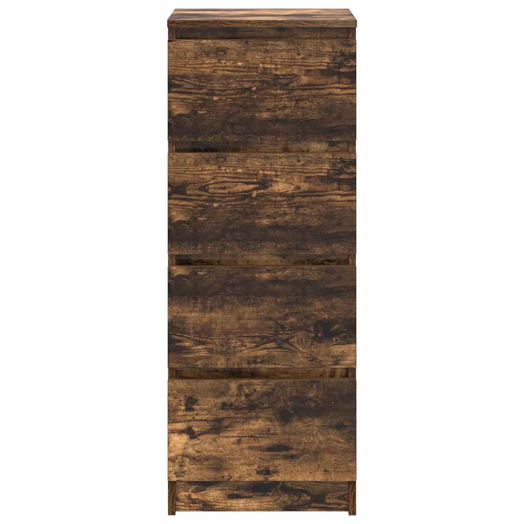 Buffet chêne fumé 37,5x35x99 cm bois d'ingénierie - XIOS