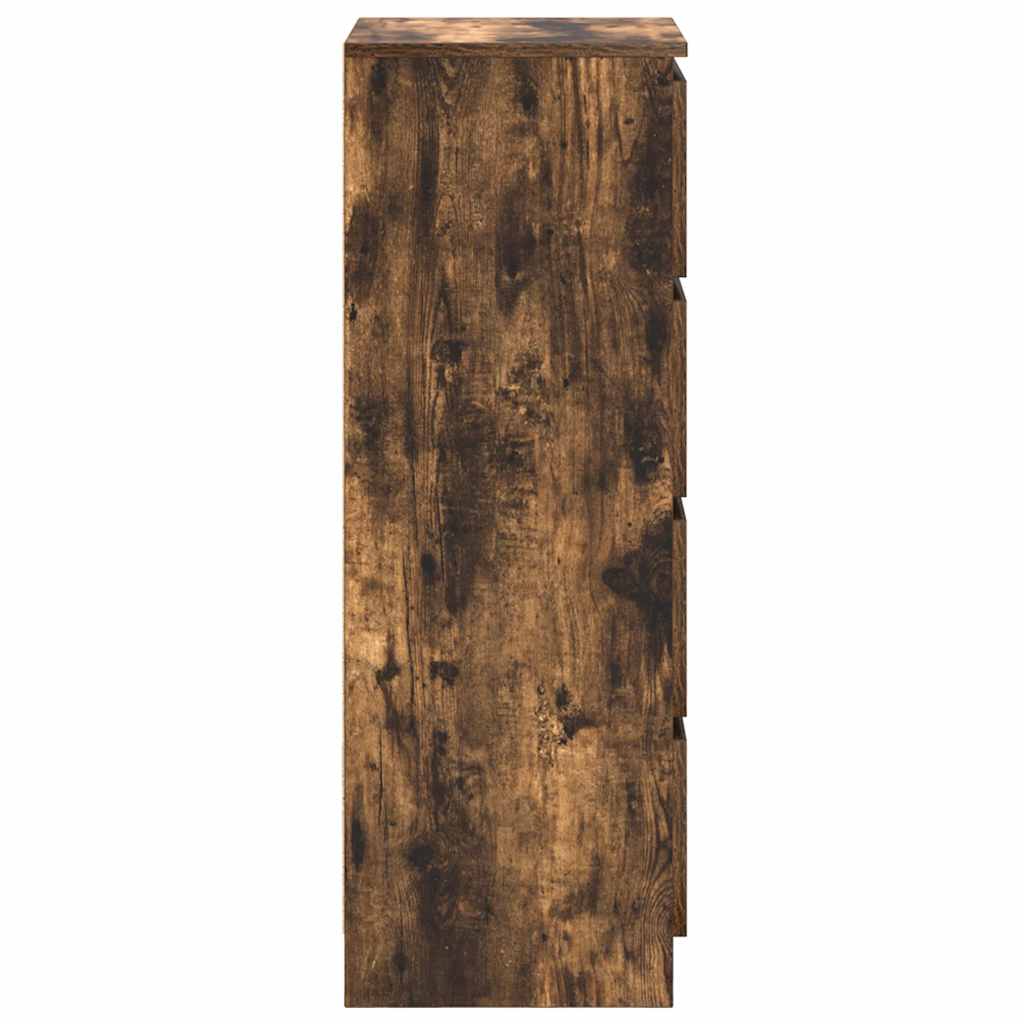 Buffet chêne fumé 37,5x35x99 cm bois d'ingénierie - XIOS