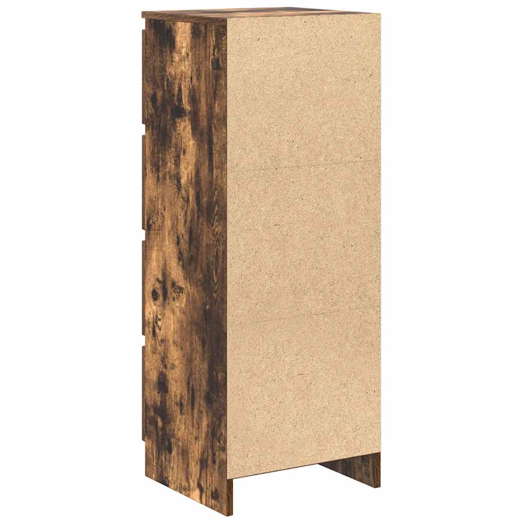 Buffet chêne fumé 37,5x35x99 cm bois d'ingénierie - XIOS