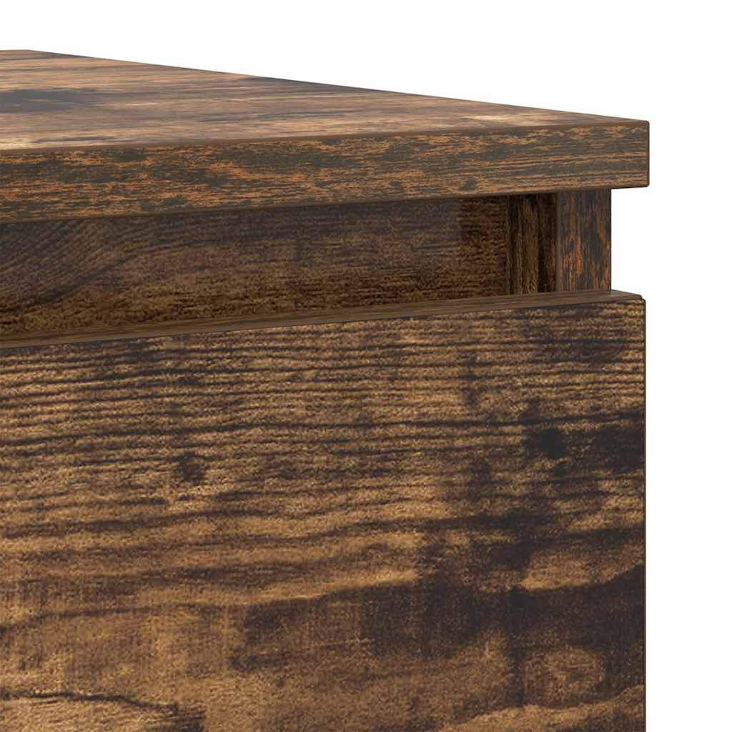 Buffet chêne fumé 37,5x35x99 cm bois d'ingénierie - XIOS