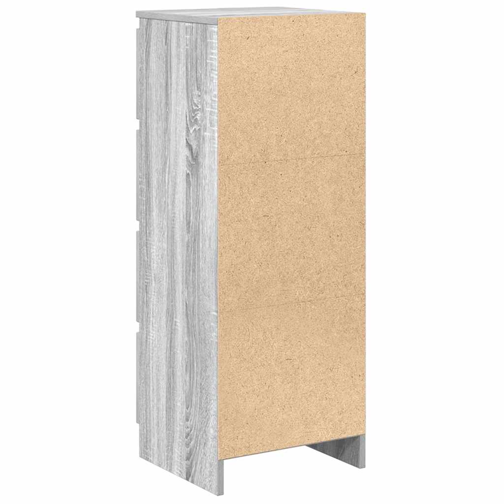 Buffet sonoma gris 37,5x35x99 cm bois d'ingénierie - XIOS