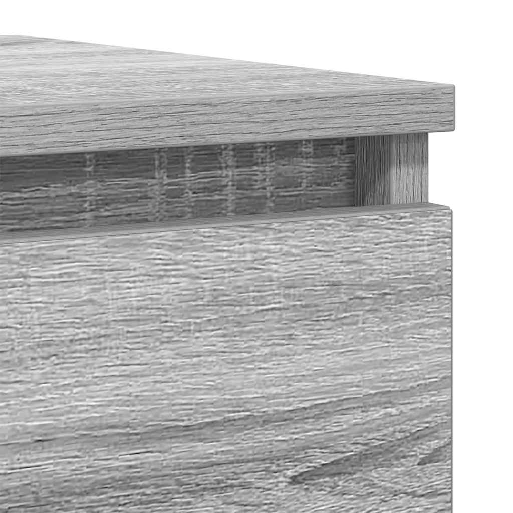 Buffet sonoma gris 37,5x35x99 cm bois d'ingénierie - XIOS