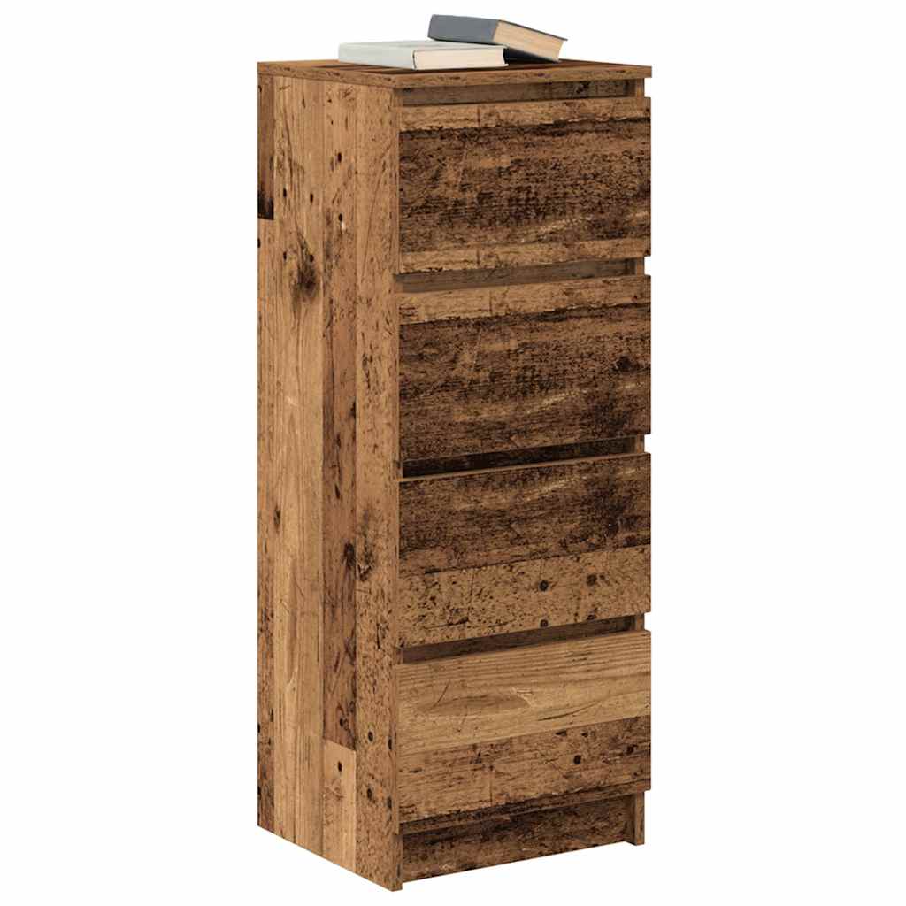Buffet vieux bois 37,5x35x99 cm bois d'ingénierie - XIOS