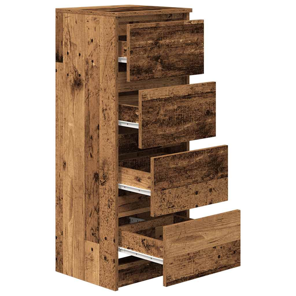 Buffet vieux bois 37,5x35x99 cm bois d'ingénierie - XIOS
