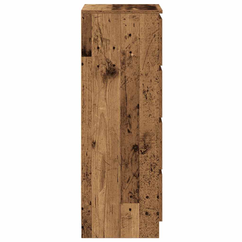 Buffet vieux bois 37,5x35x99 cm bois d'ingénierie - XIOS