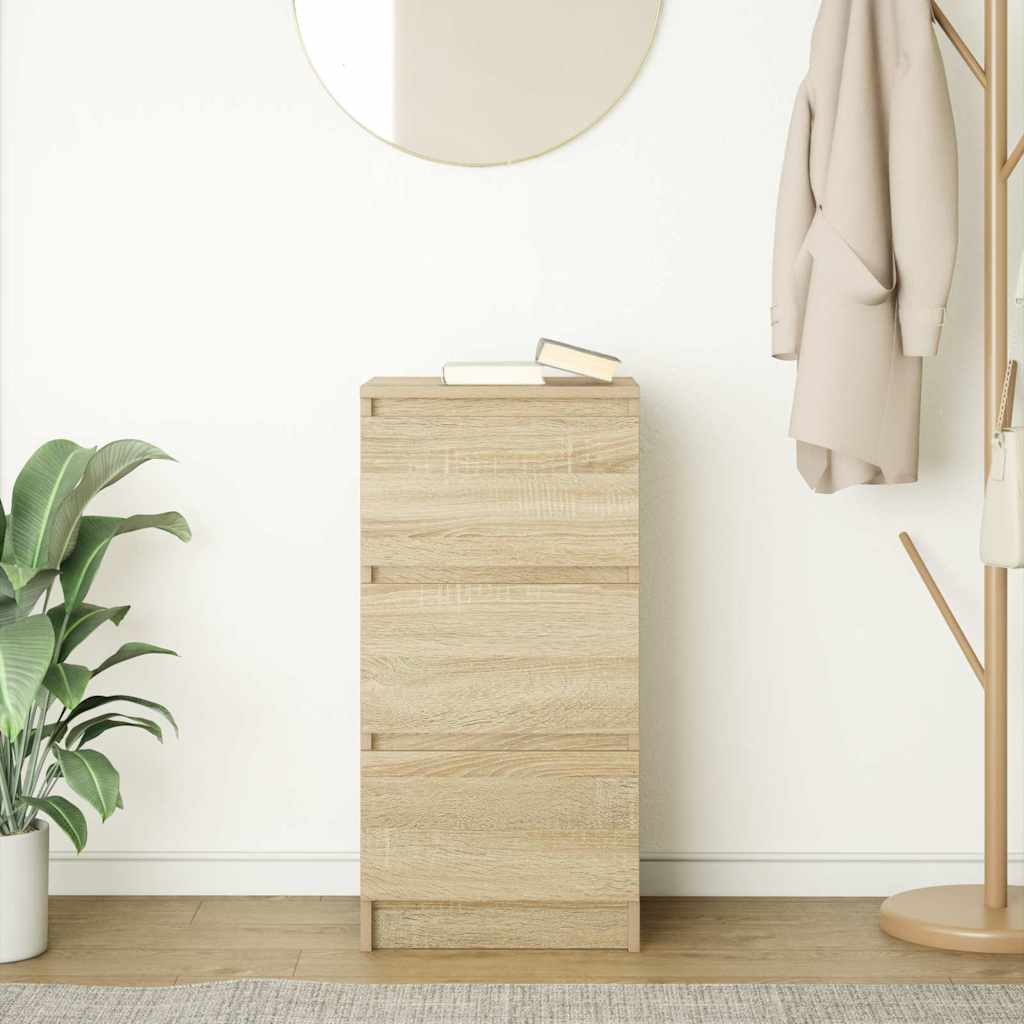 Buffet chêne sonoma 37,5x35x76 cm bois d'ingénierie - XIOS