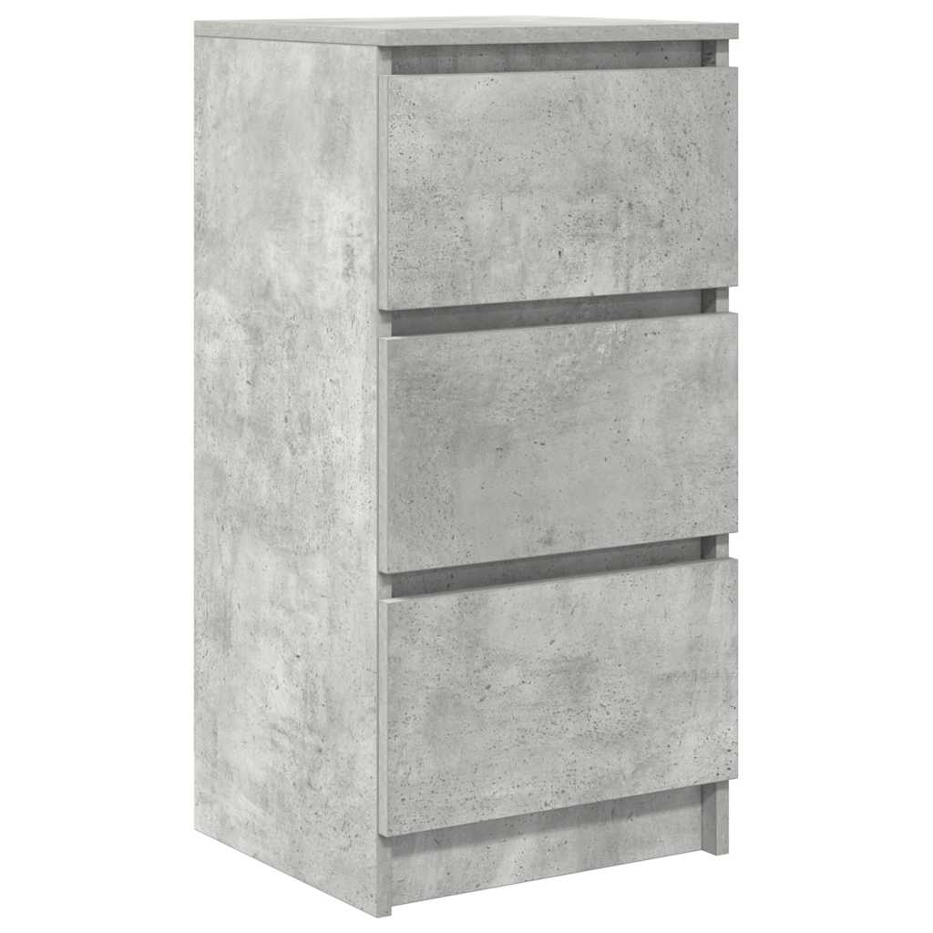 Buffet gris béton 37,5x35x76 cm bois d'ingénierie - XIOS