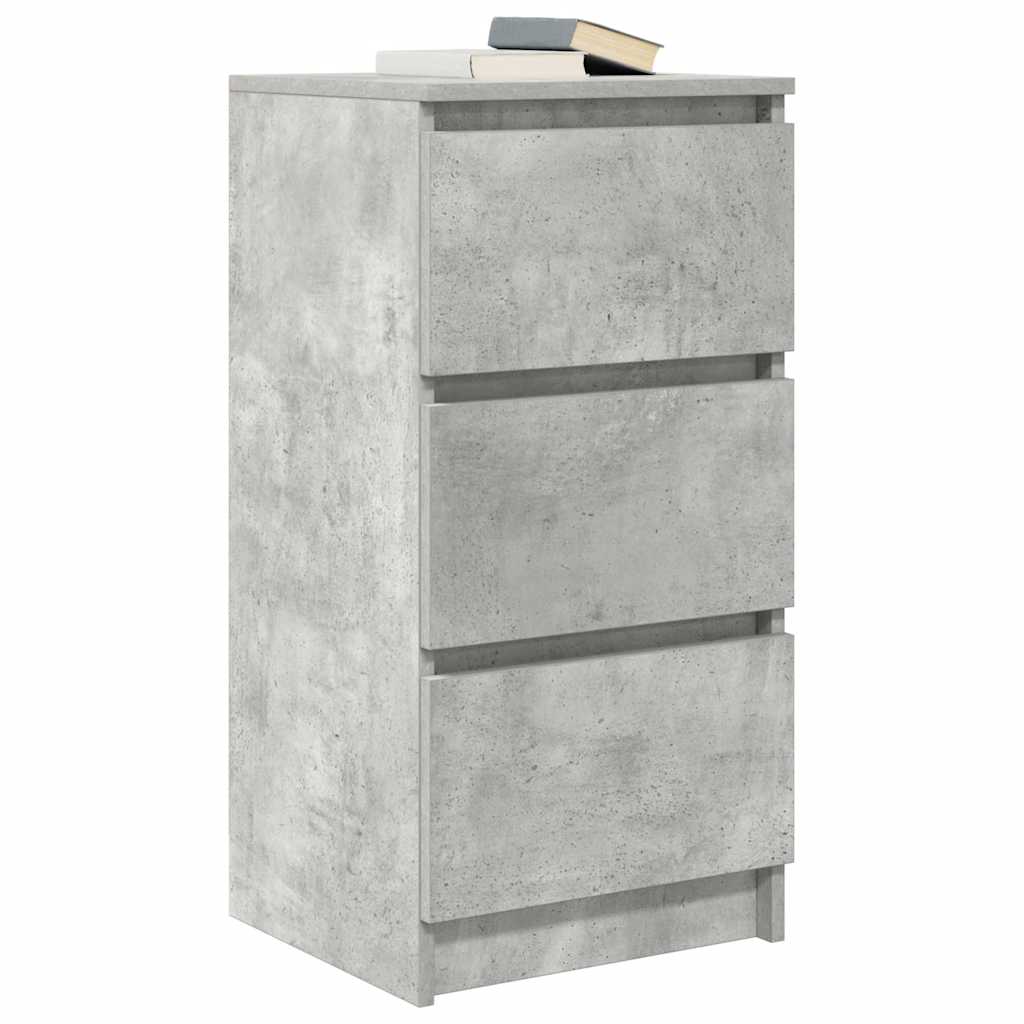 Buffet gris béton 37,5x35x76 cm bois d'ingénierie - XIOS
