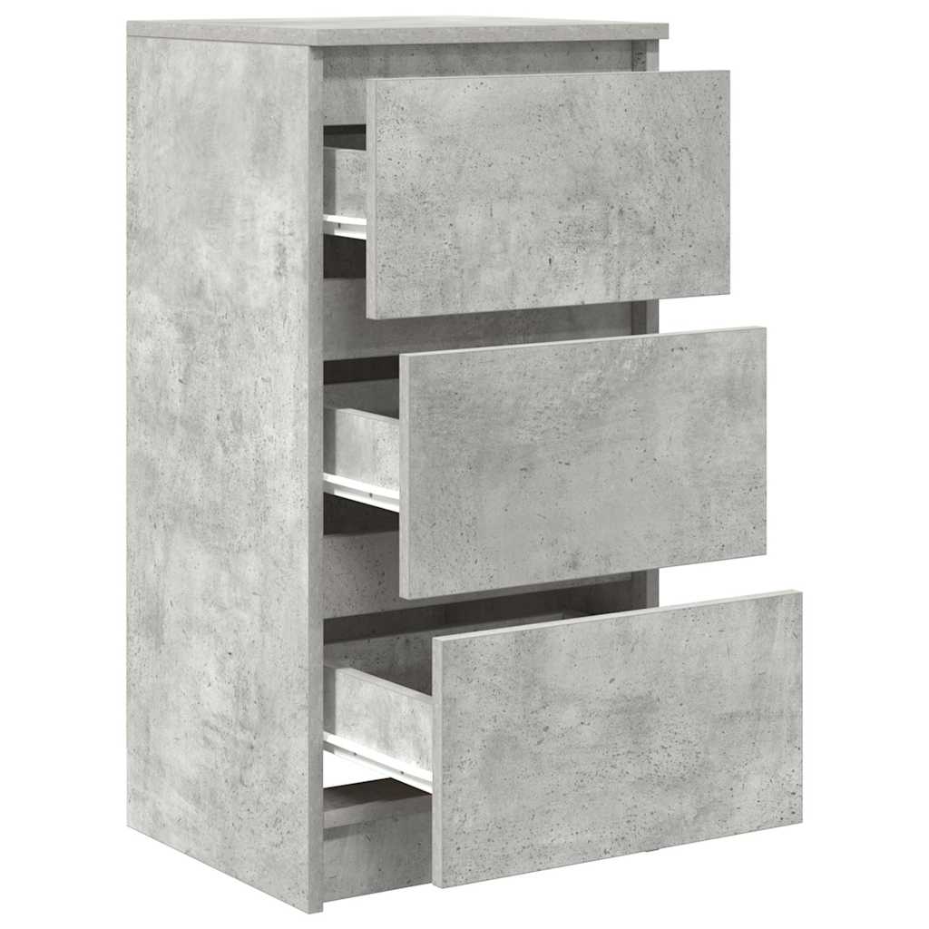 Buffet gris béton 37,5x35x76 cm bois d'ingénierie - XIOS