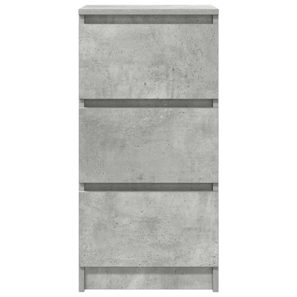Buffet gris béton 37,5x35x76 cm bois d'ingénierie - XIOS