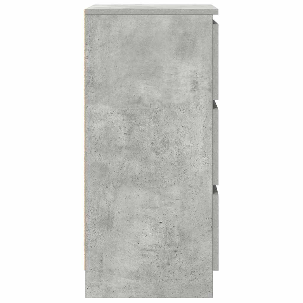 Buffet gris béton 37,5x35x76 cm bois d'ingénierie - XIOS