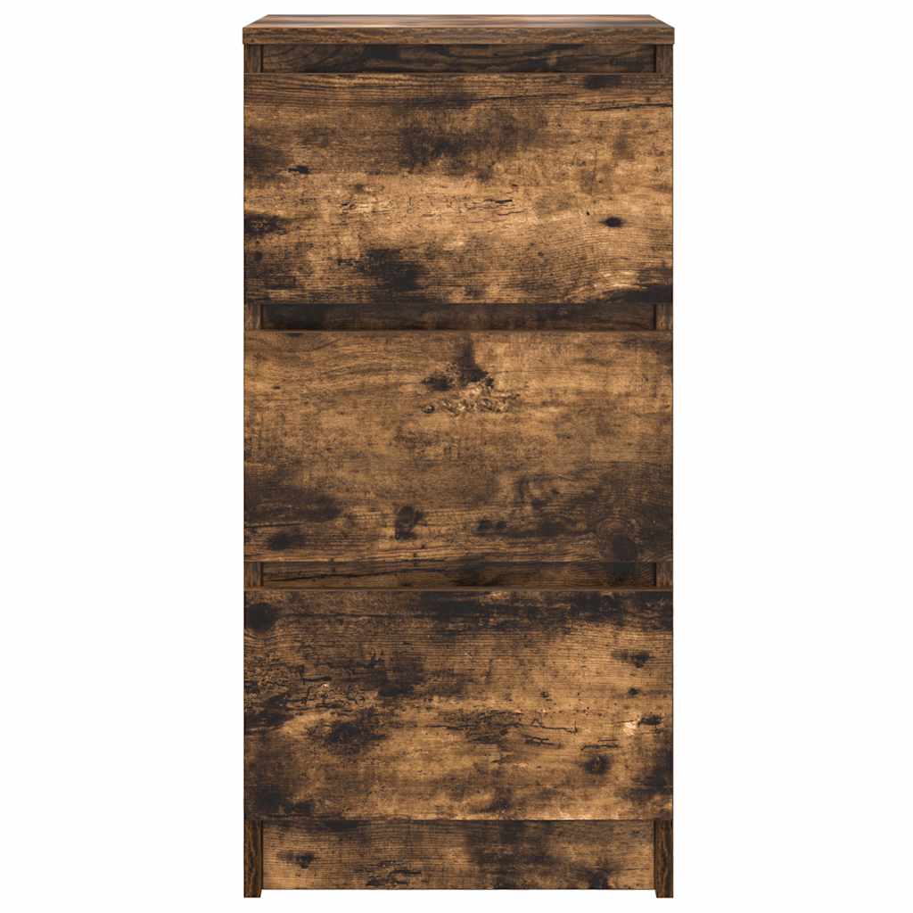 Buffet chêne fumé 37,5x35x76 cm bois d'ingénierie - XIOS