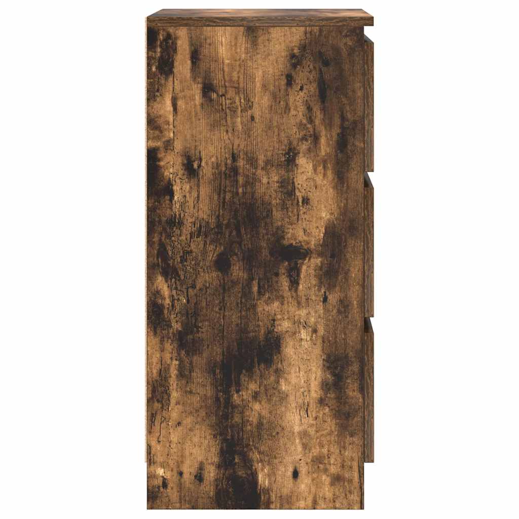 Buffet chêne fumé 37,5x35x76 cm bois d'ingénierie - XIOS