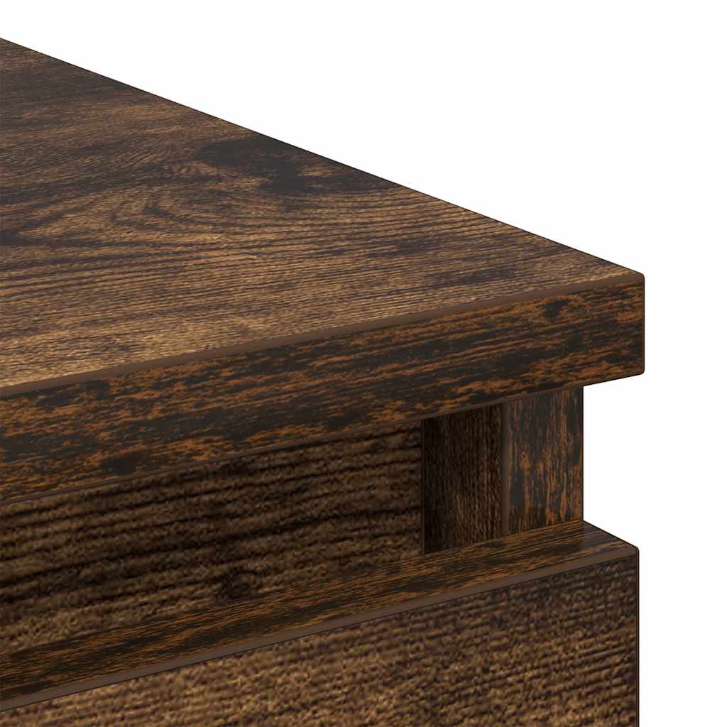 Buffet chêne fumé 37,5x35x76 cm bois d'ingénierie - XIOS