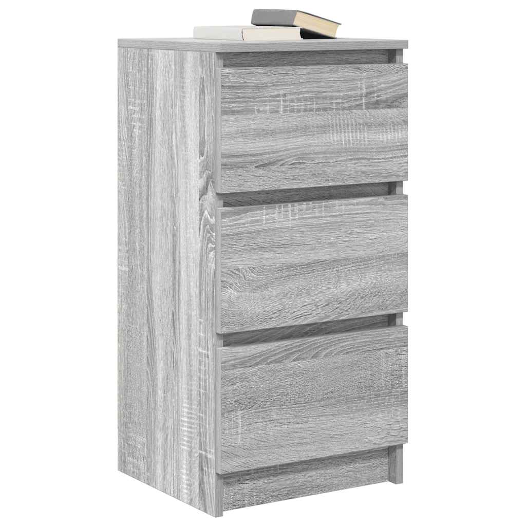 Buffet sonoma gris 37,5x35x76 cm bois d'ingénierie - XIOS