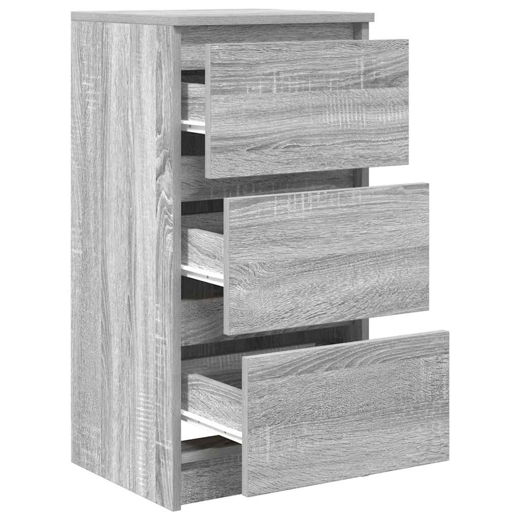 Buffet sonoma gris 37,5x35x76 cm bois d'ingénierie - XIOS
