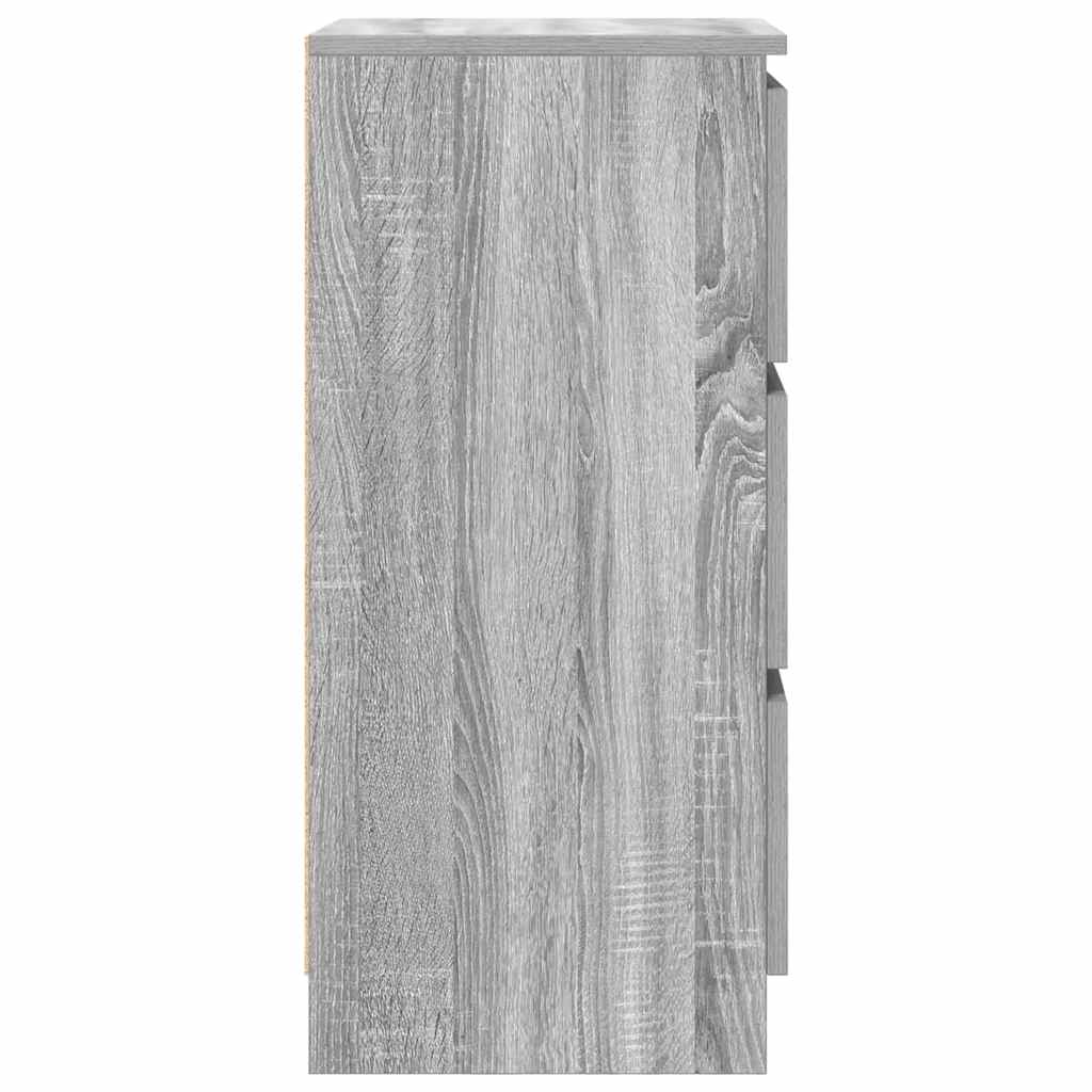 Buffet sonoma gris 37,5x35x76 cm bois d'ingénierie - XIOS
