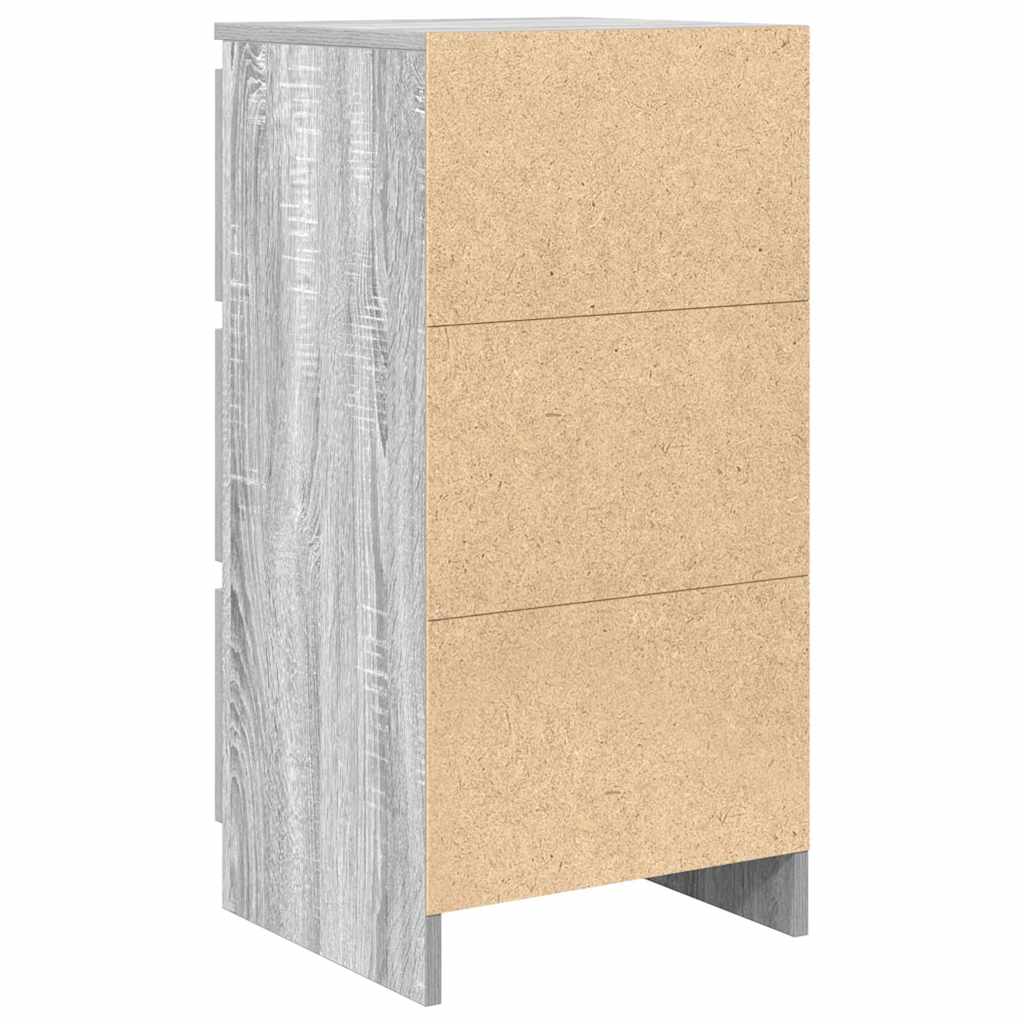 Buffet sonoma gris 37,5x35x76 cm bois d'ingénierie - XIOS