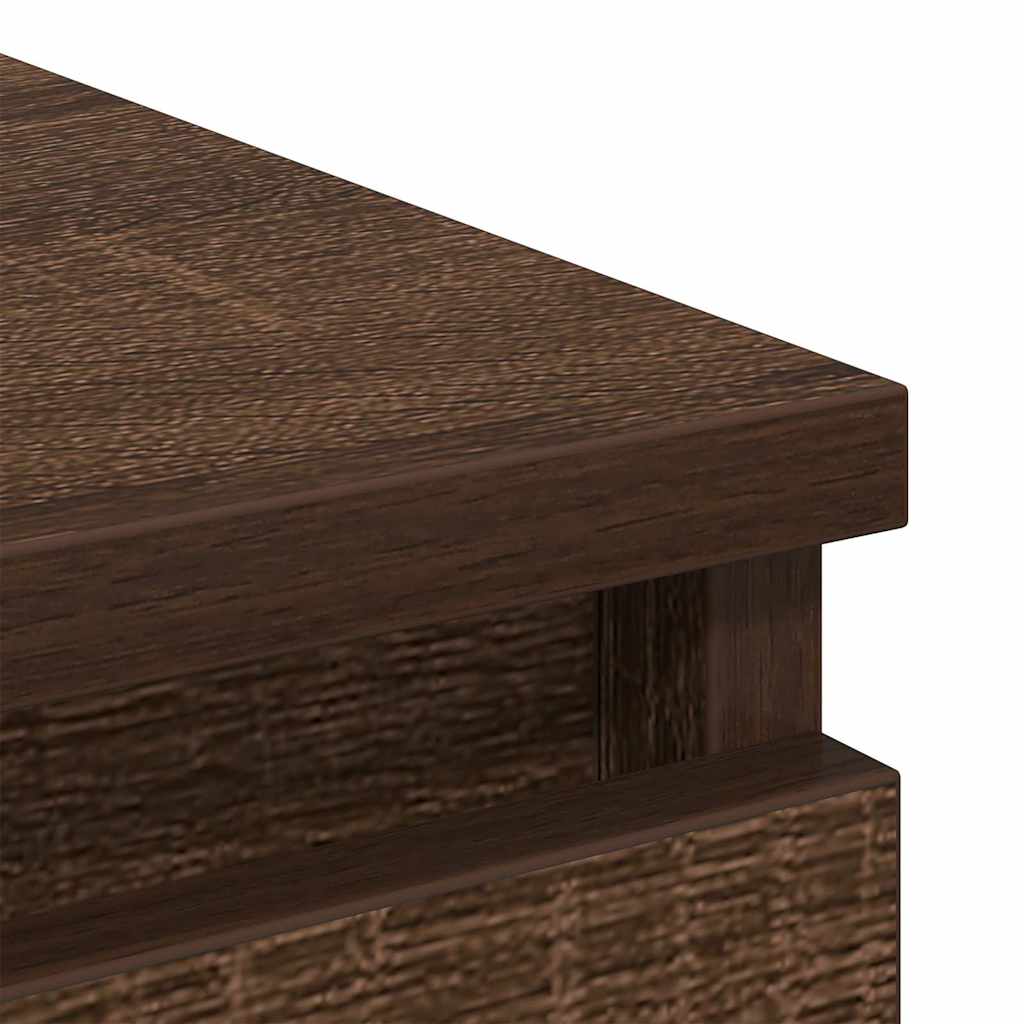 Buffet chêne marron 37,5x35x76 cm bois d'ingénierie - XIOS