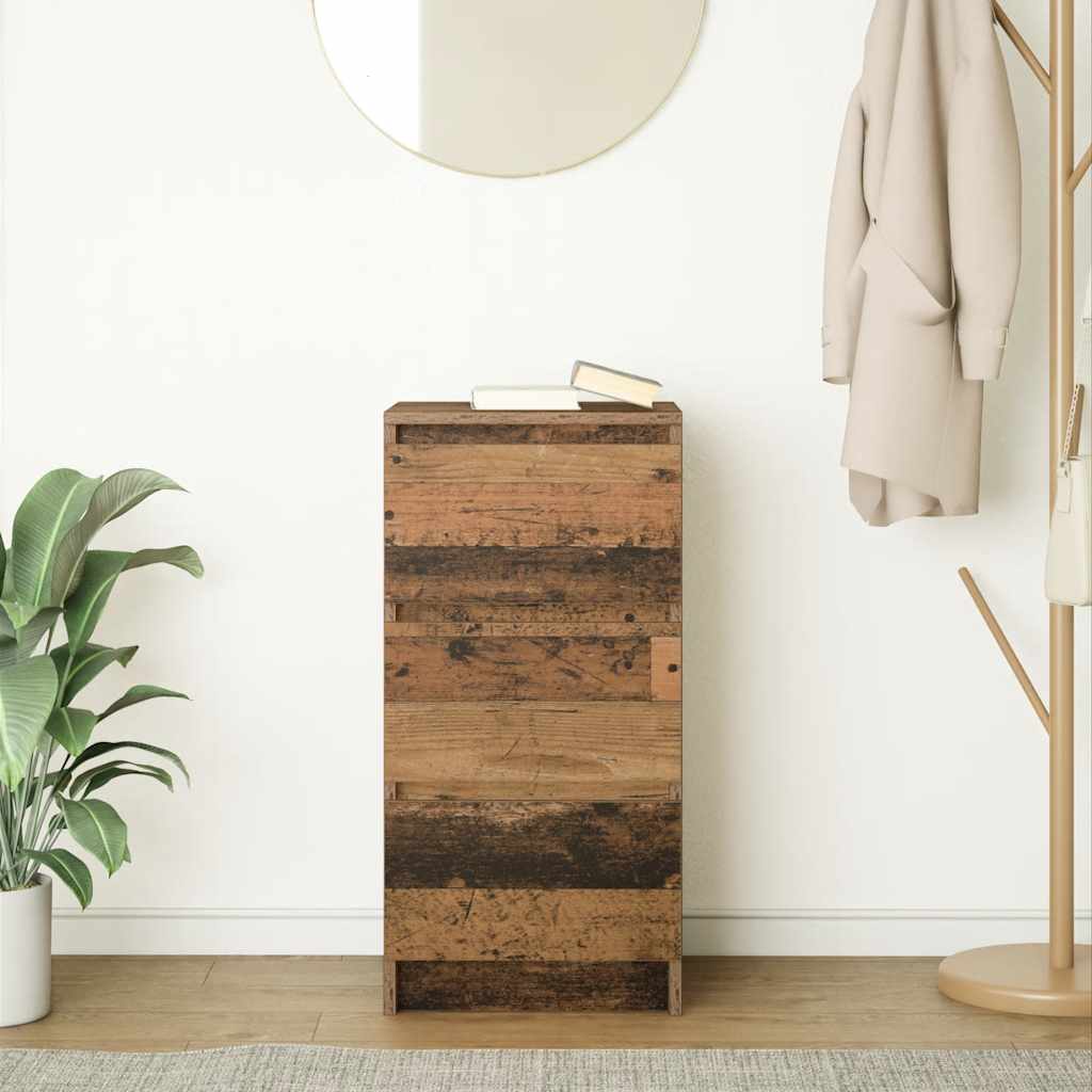 Buffet vieux bois 37,5x35x76 cm bois d'ingénierie - XIOS