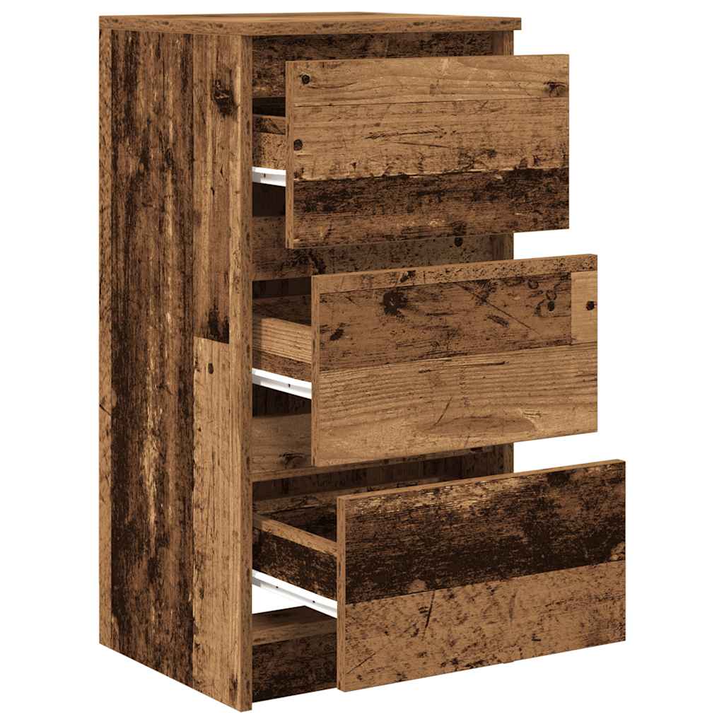 Buffet vieux bois 37,5x35x76 cm bois d'ingénierie - XIOS