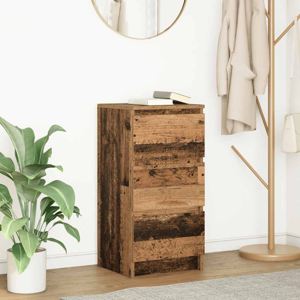 Buffet vieux bois 37,5x35x76 cm bois d'ingénierie - XIOS