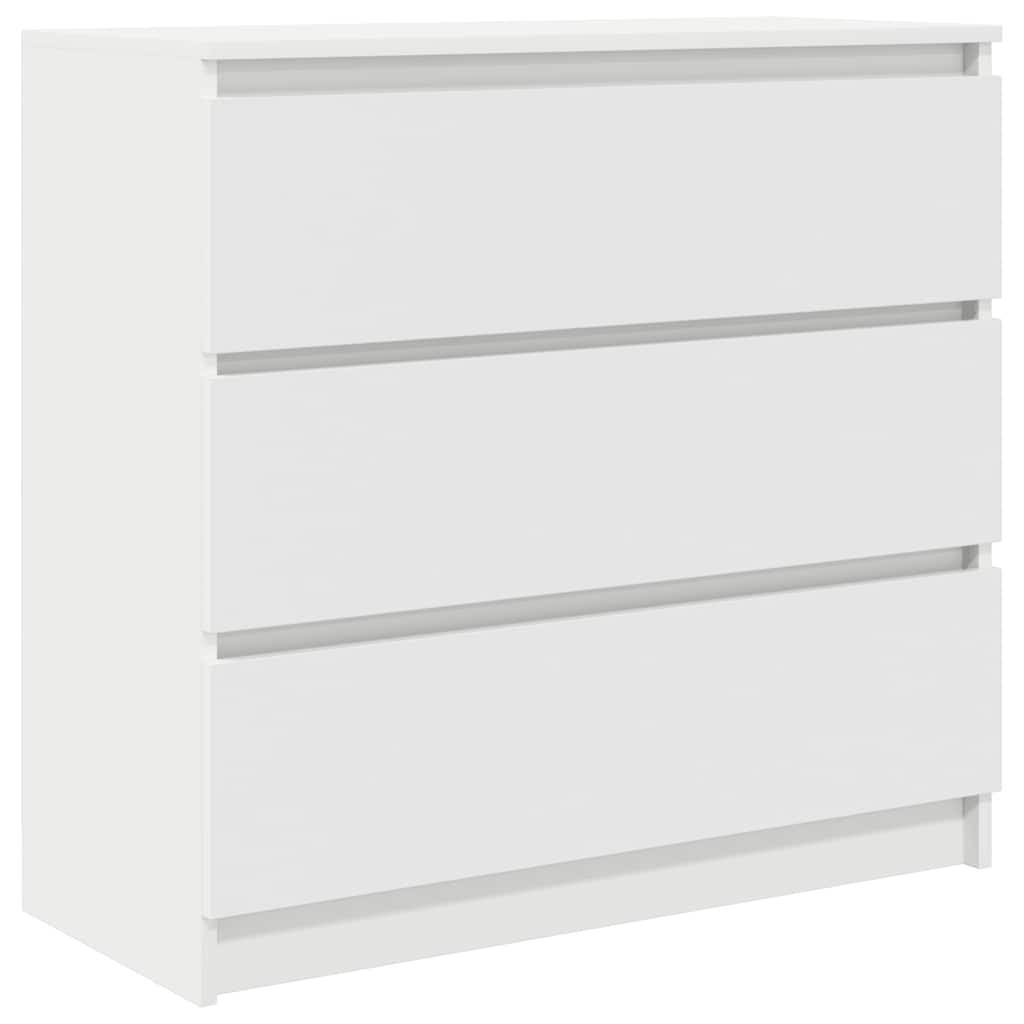 Buffet blanc 80x35x76 cm bois d’ingénierie - XIOS