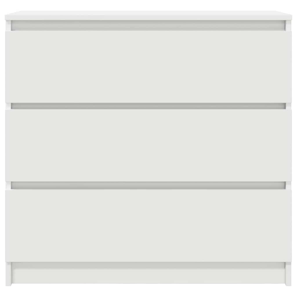 Buffet blanc 80x35x76 cm bois d’ingénierie - XIOS