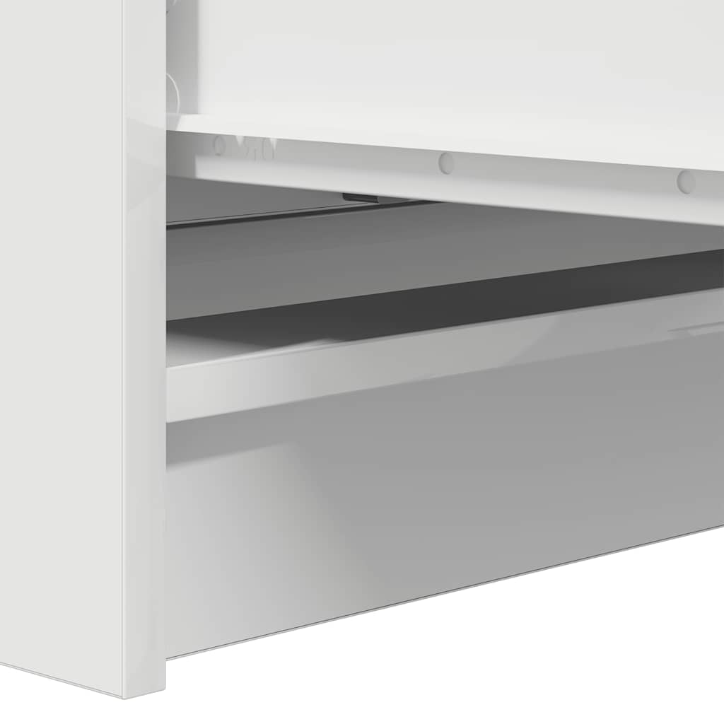 Buffet blanc 80x35x76 cm bois d’ingénierie - XIOS