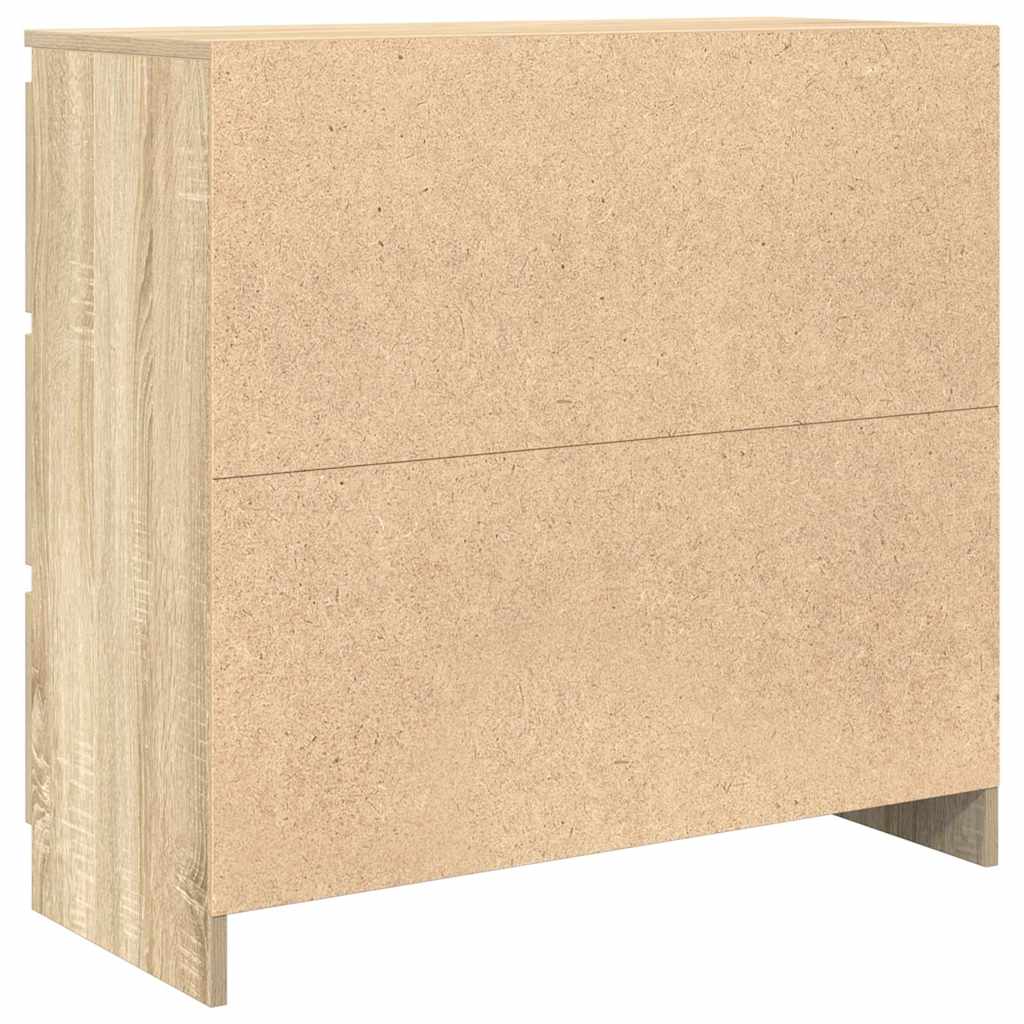 Buffet chêne sonoma 80x35x76 cm bois d'ingénierie - XIOS