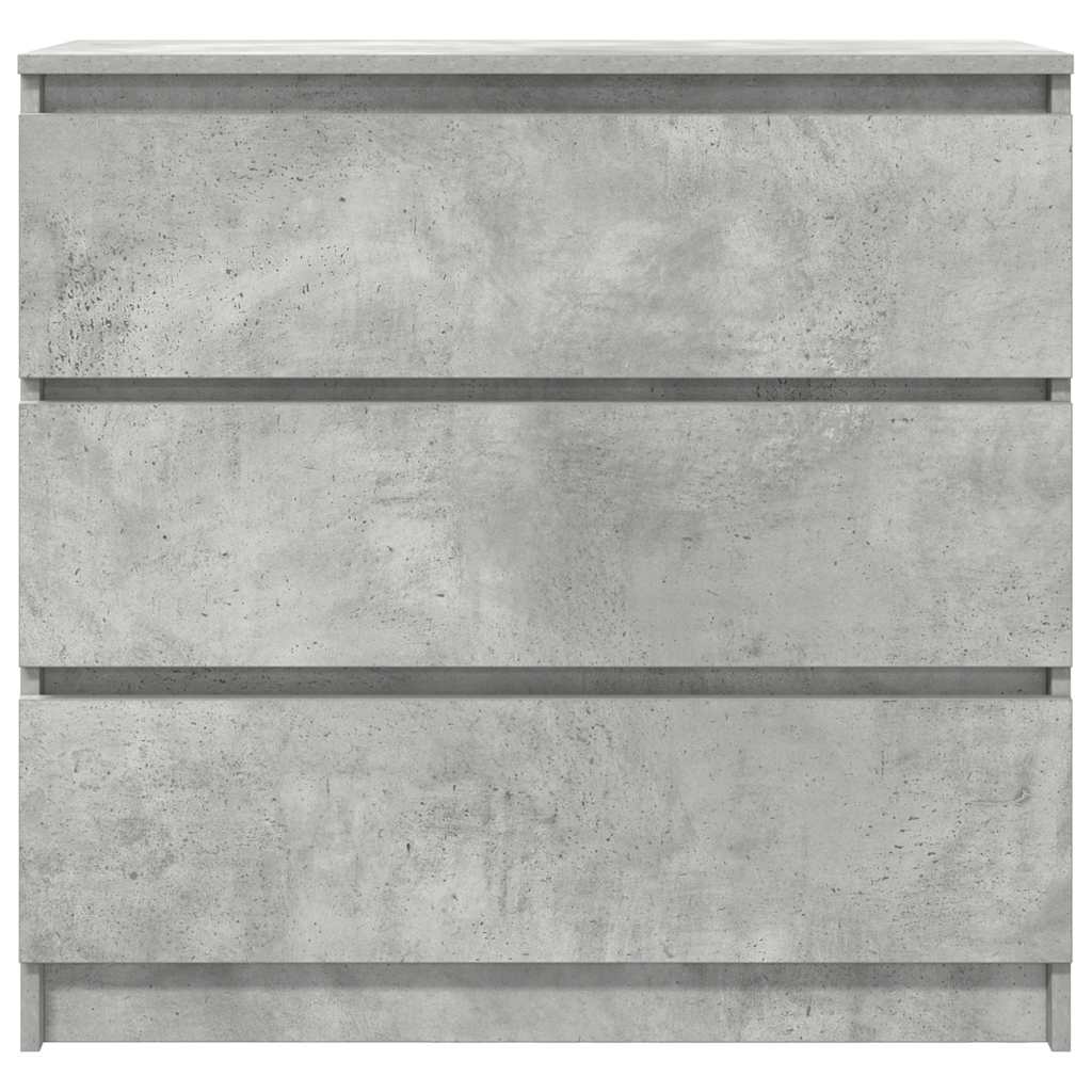 Buffet gris béton 80x35x76 cm bois d'ingénierie - XIOS