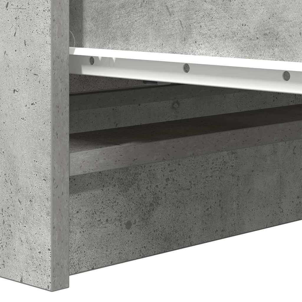 Buffet gris béton 80x35x76 cm bois d'ingénierie - XIOS