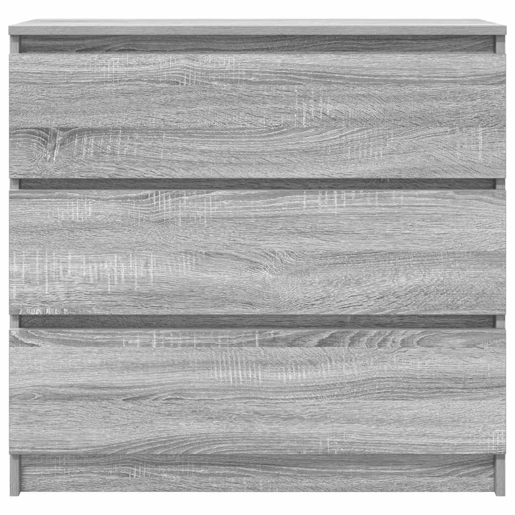 Buffet sonoma gris 80x35x76 cm bois d'ingénierie - XIOS