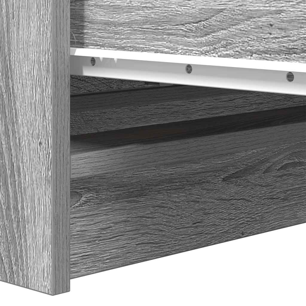 Buffet sonoma gris 80x35x76 cm bois d'ingénierie - XIOS