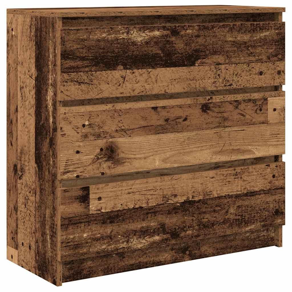 Buffet vieux bois 80x35x76 cm bois d'ingénierie - XIOS
