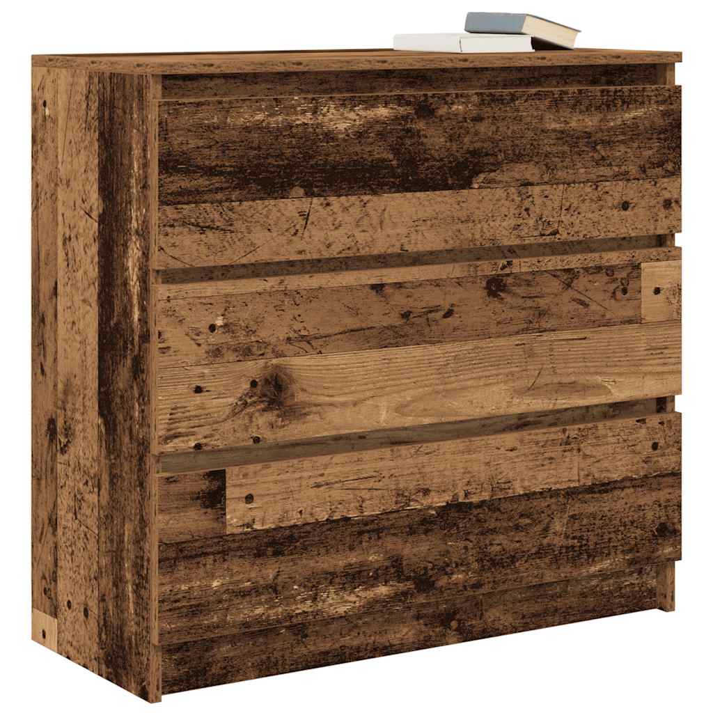 Buffet vieux bois 80x35x76 cm bois d'ingénierie - XIOS