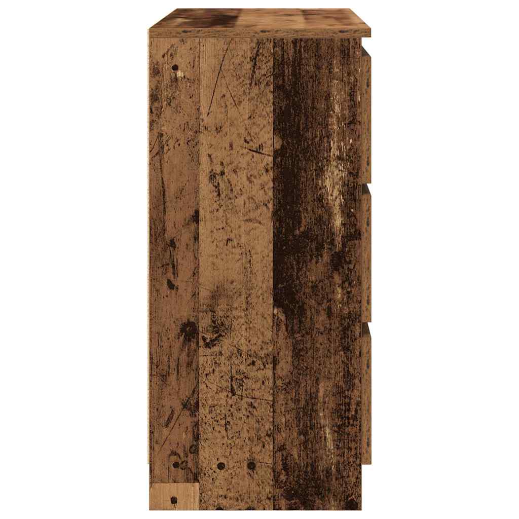 Buffet vieux bois 80x35x76 cm bois d'ingénierie - XIOS