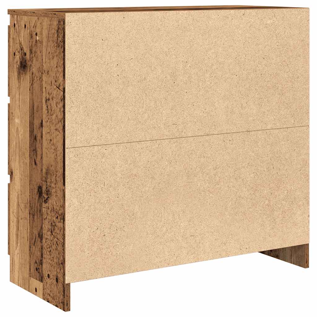 Buffet vieux bois 80x35x76 cm bois d'ingénierie - XIOS