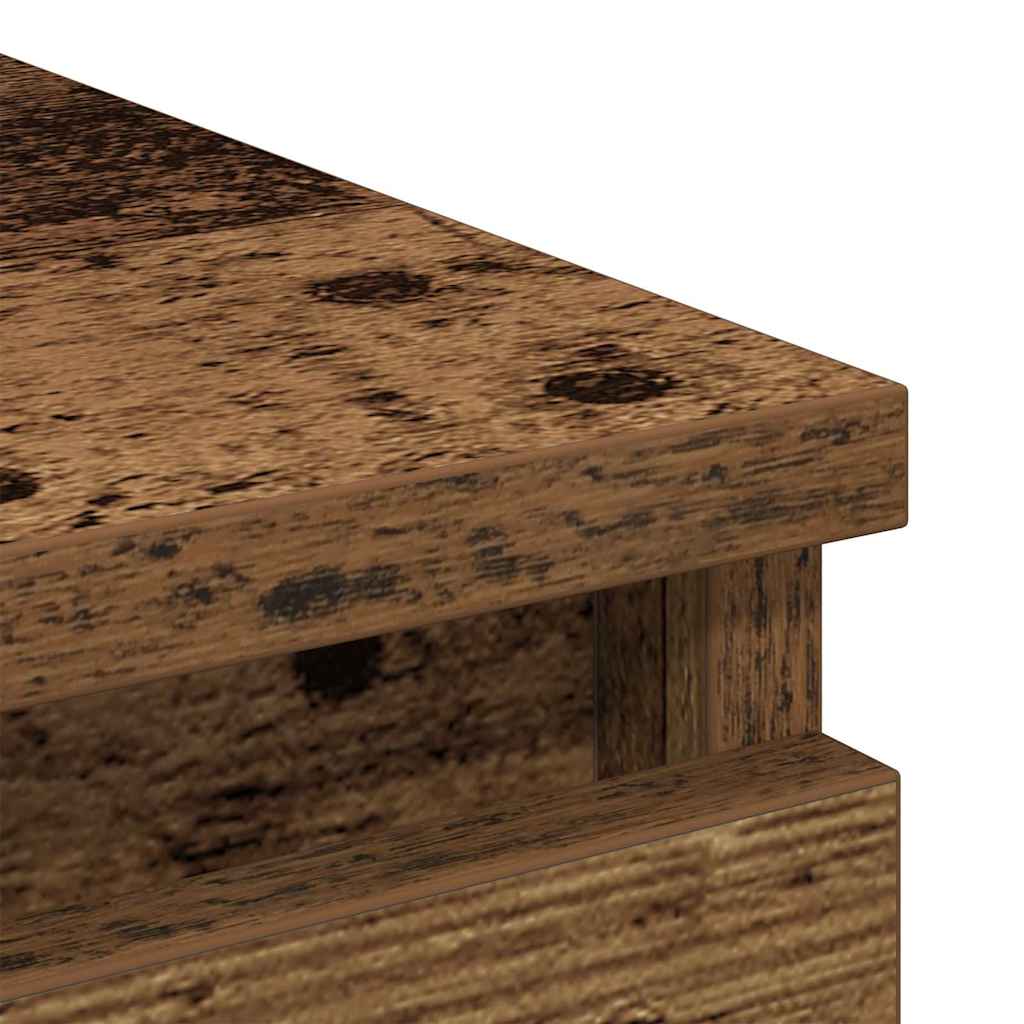 Buffet vieux bois 80x35x76 cm bois d'ingénierie - XIOS