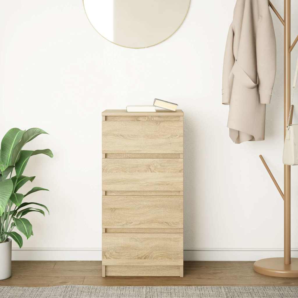 Buffet chêne sonoma 37,5x35x76 cm bois d'ingénierie - XIOS