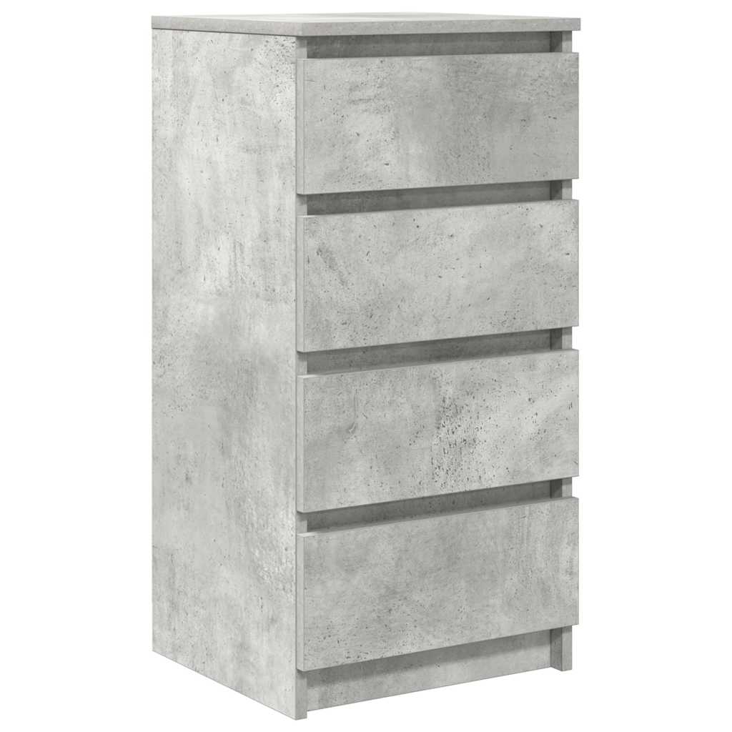 Buffet gris béton 37,5x35x76 cm bois d'ingénierie - XIOS