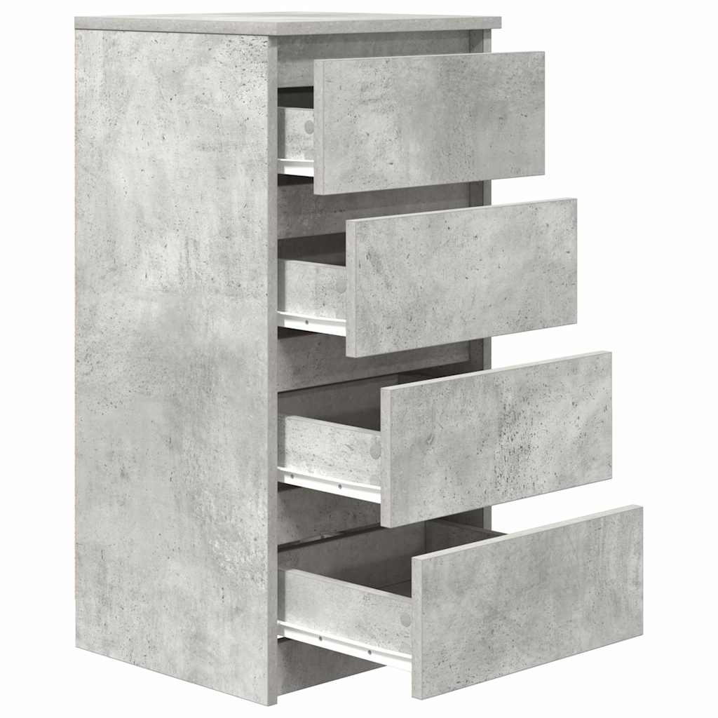 Buffet gris béton 37,5x35x76 cm bois d'ingénierie - XIOS