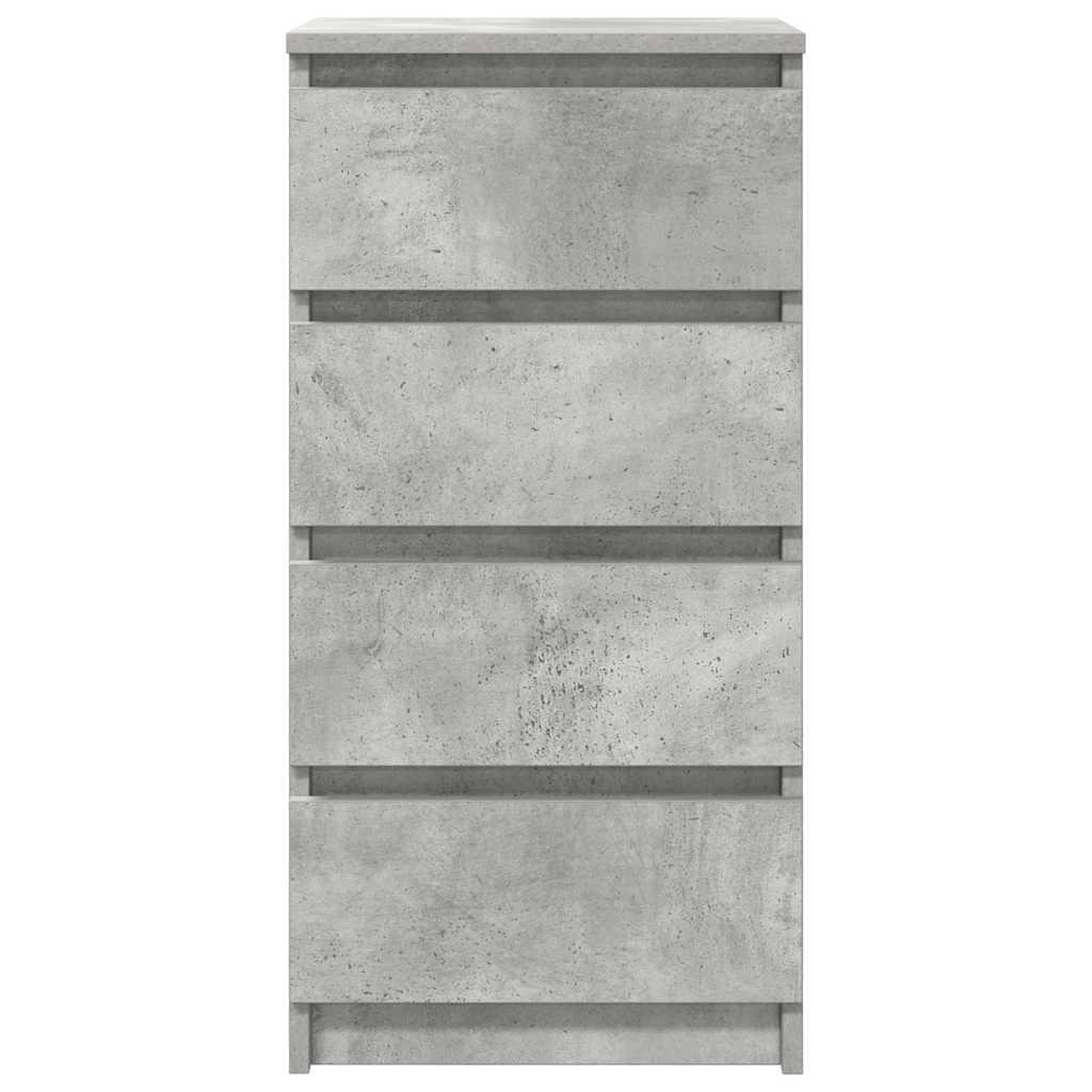 Buffet gris béton 37,5x35x76 cm bois d'ingénierie - XIOS