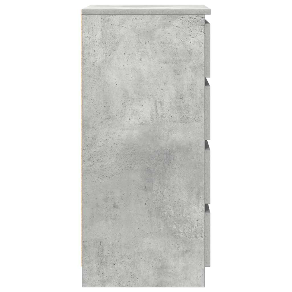 Buffet gris béton 37,5x35x76 cm bois d'ingénierie - XIOS