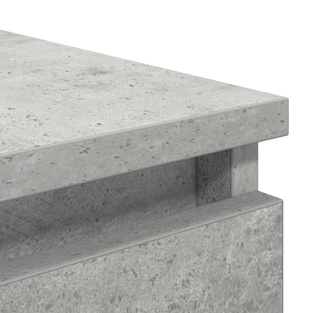 Buffet gris béton 37,5x35x76 cm bois d'ingénierie - XIOS