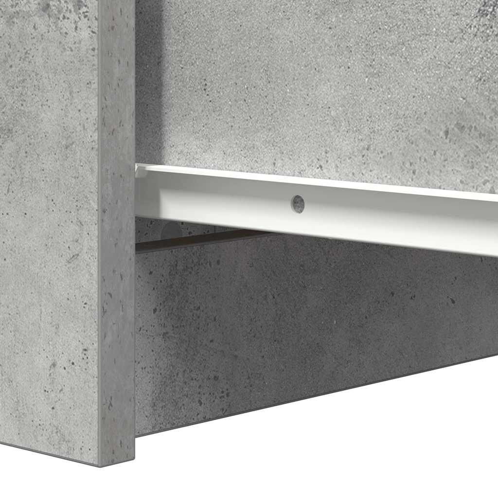Buffet gris béton 37,5x35x76 cm bois d'ingénierie - XIOS