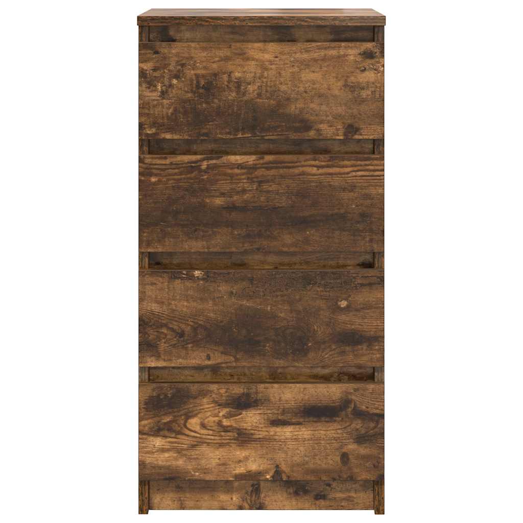Buffet chêne fumé 37,5x35x76 cm bois d'ingénierie - XIOS