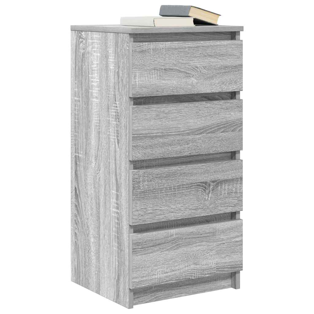 Buffet sonoma gris 37,5x35x76 cm bois d'ingénierie - XIOS